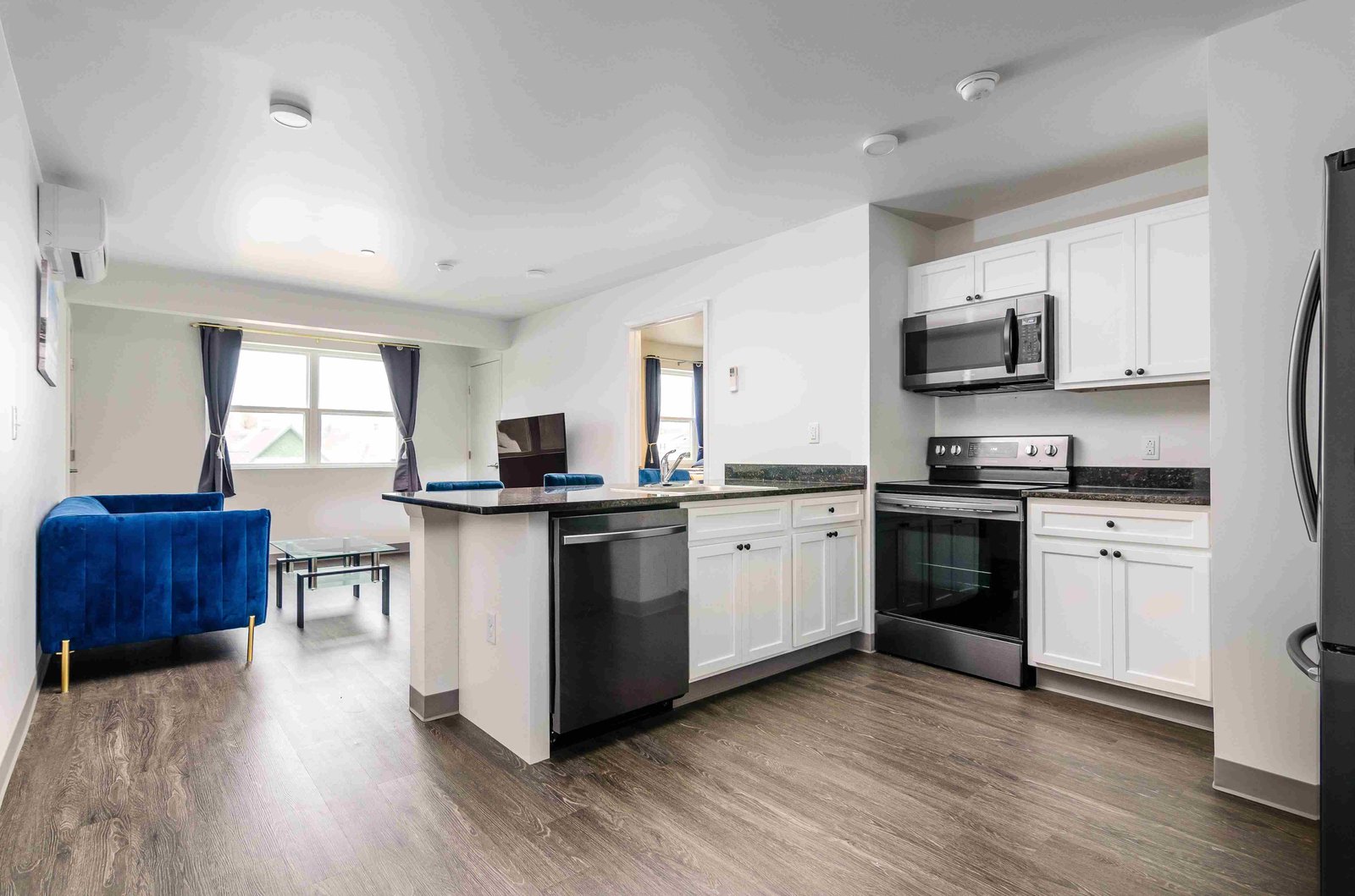 Spacious living area deluxe 2BR 3 bath apartment